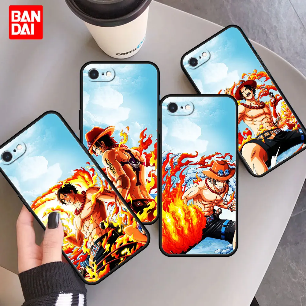 

One Piece Ace Fire Anime Cell Phone Case for iPhone SE 2020 X XS Max XR 6 6Plus 6S 7 7Plus 8 8Plus Plus Bag Cover Japan Silicone