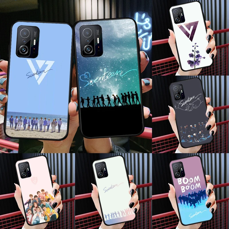 

Seventeen KPOP Band Fundas For POCO F3 X3 GT M3 M4 X3 Pro X4 Pro Cover Case For Xiaomi Mi 11 Lite 12 11T Pro