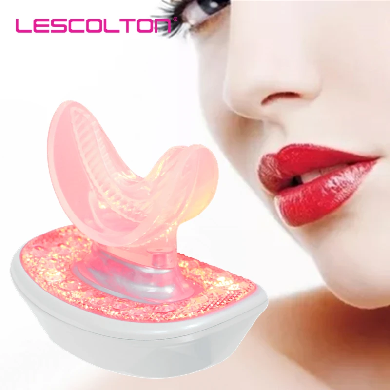 LED אור שפתיים טיפול כלי שמנמן מכשיר חשמלי שפתיים שמנמן Enhancer טבעי סקסי גדול יותר שפות מלאות Enlarger אביוס Aumento משאבת