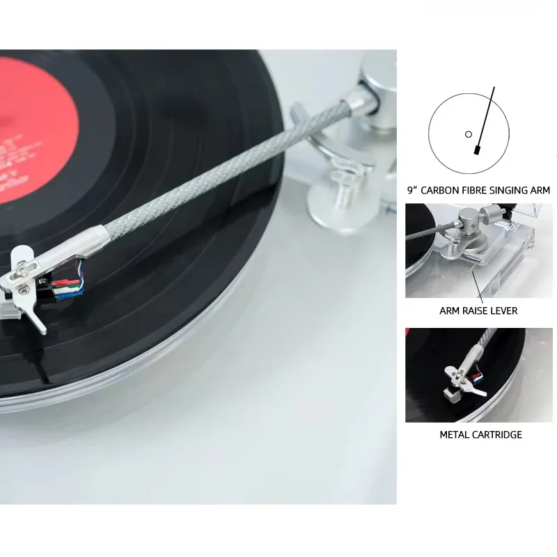 Стерео Hi-Fi звук деревянный портативный чемодан беспроводной Blue Tooth Aux Usb FM радио ретро Lp виниловый проигрыватель пластинок (art.: 3920d3cdee4a5) - 3920d3cdee4a5