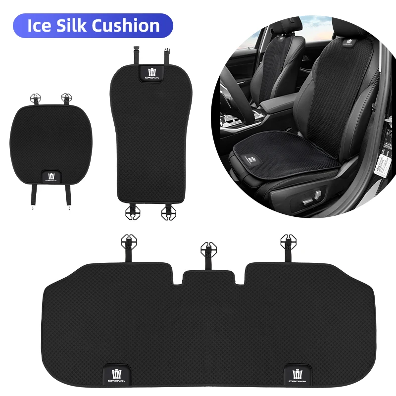 Car Ice Silk Seat Cover Front Rear Cushion Protective Pad For Toyota Crown JZS171 JZS171W JZX175 JZX171 GRS180 181 182 183
