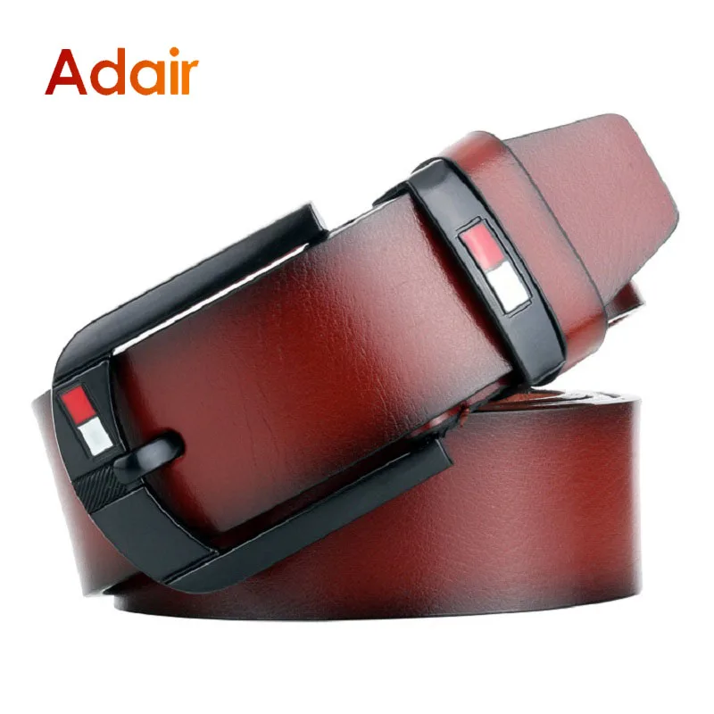 Man Belts Cowboy High Quality Fashion Brand Luxury Leisure Casual Vintage Jeans Belts for Men Pin Buckle Pu Leather Strap HQ252
