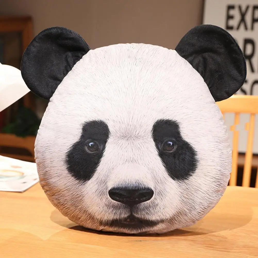 

Companionship Eco-friendly 3D Realistic Tiger Panda Head Stuffed Toy for Bathroom