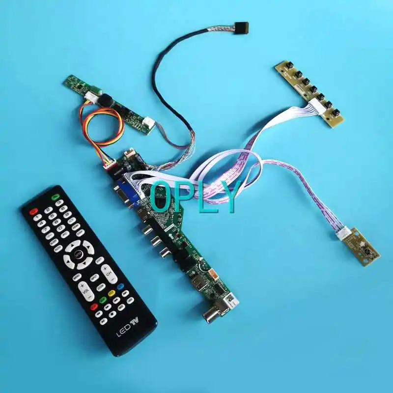 

TV Analog LCD Panel Controller Board Fit LP154WP2 LP154WP3 LP154WP4 1440*900 VGA USB RF LVDS 40Pin HDMI-Compatible DIY Kit 15.4"