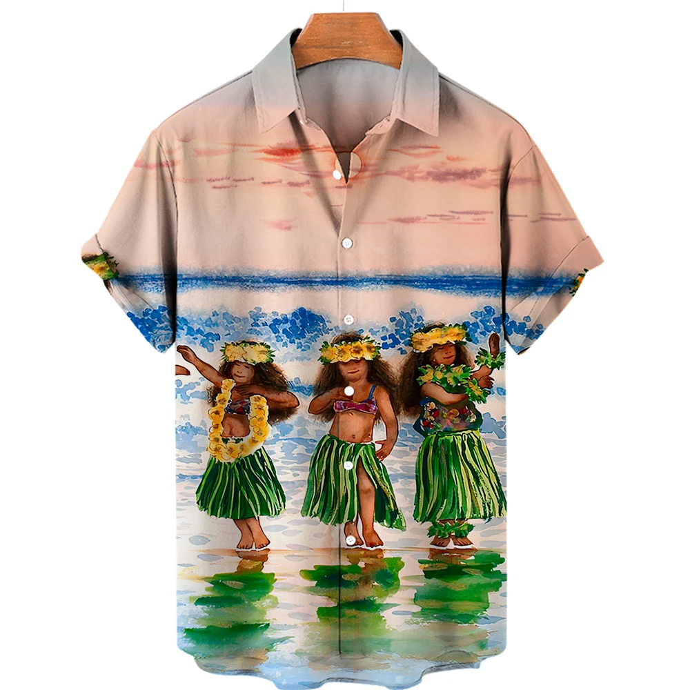 

2022 Hawaiian Style Shirts Men's Shirts 3d Printed Shirts For Men Beach Streetwear Casual Short Sleeve Tops Male Clothes Summer