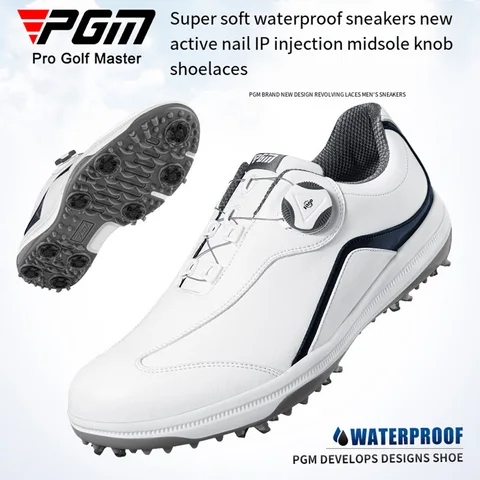 Мужская обувь для гольфа, Водонепроницаемая дышащая Нескользящая спортивная обувь без Спика, обувь для прогулок и занятий спортом на открытом воздухе, обувь для гольфа 2023