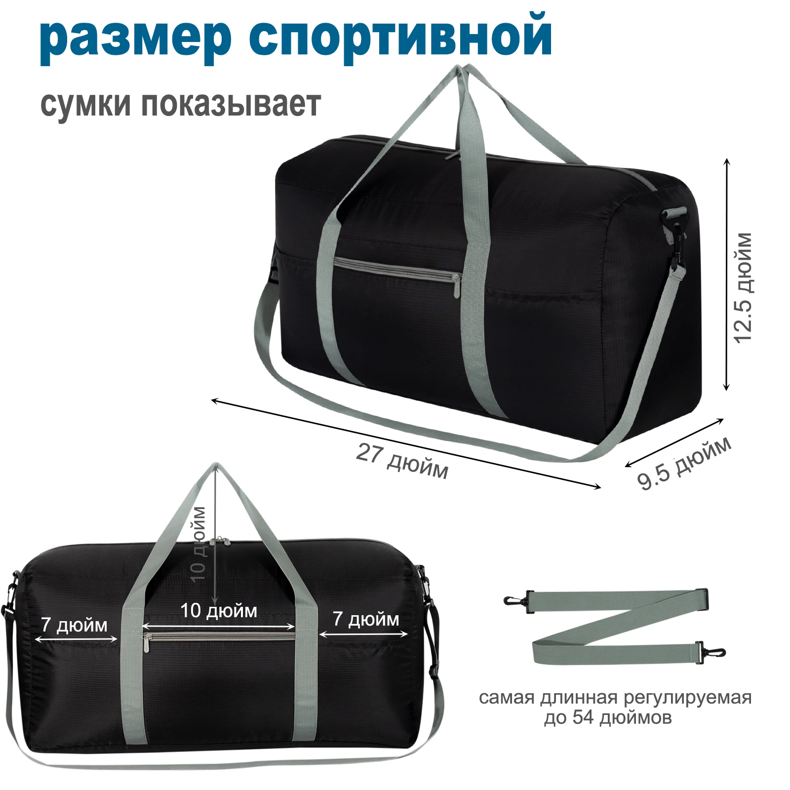 IFARADAY Unisex Travel Bag 28in Foldable Duffle Bags Waterproof Multifunctional Carry on Luggage for Storage/Camp