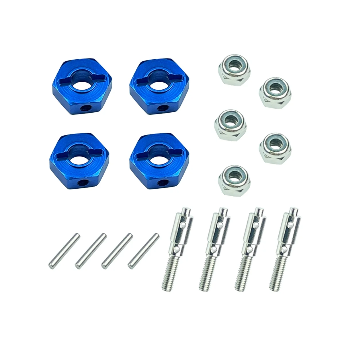 

-P06 5Mm To 12Mm Metal Combiner Wheel Hub Hex Adapter for LDRC -P06 P06 Unimog 1/12 RC Truck Car Upgrades Parts
