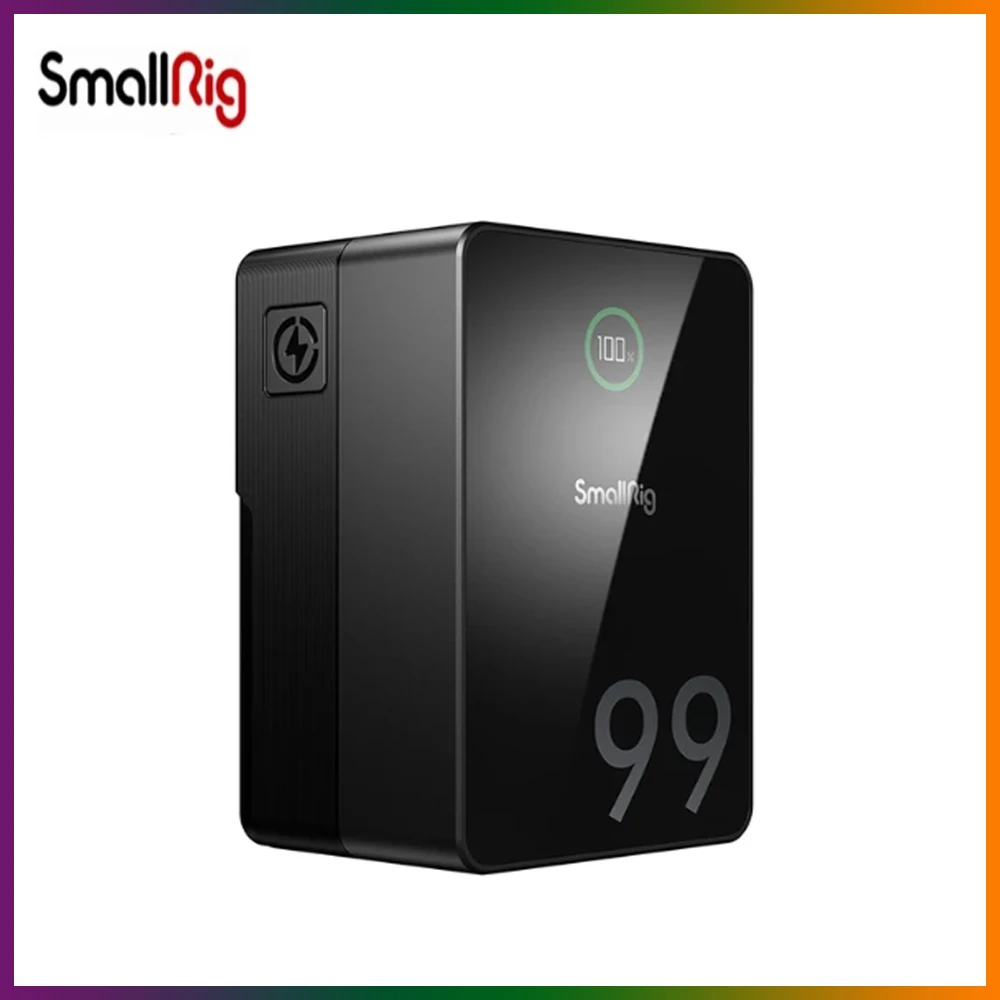 Мини-аккумулятор SmallRig VB99Pro 99Wh с V-образным креплением 100 Вт быстрая зарядка 3500 мАч