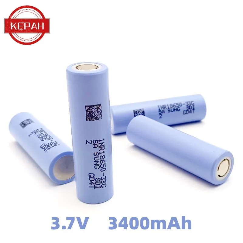 Аккумуляторная батарея 3 7 V 18650 3400 mAh Li-Ion INR18650-33G