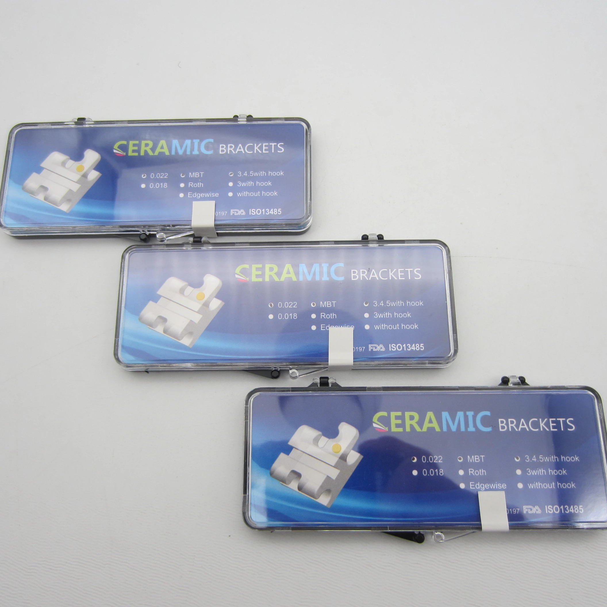 

Ceramic dental braces orthodontic 0.022/0.018 Roth*MBT Ceramic bracket