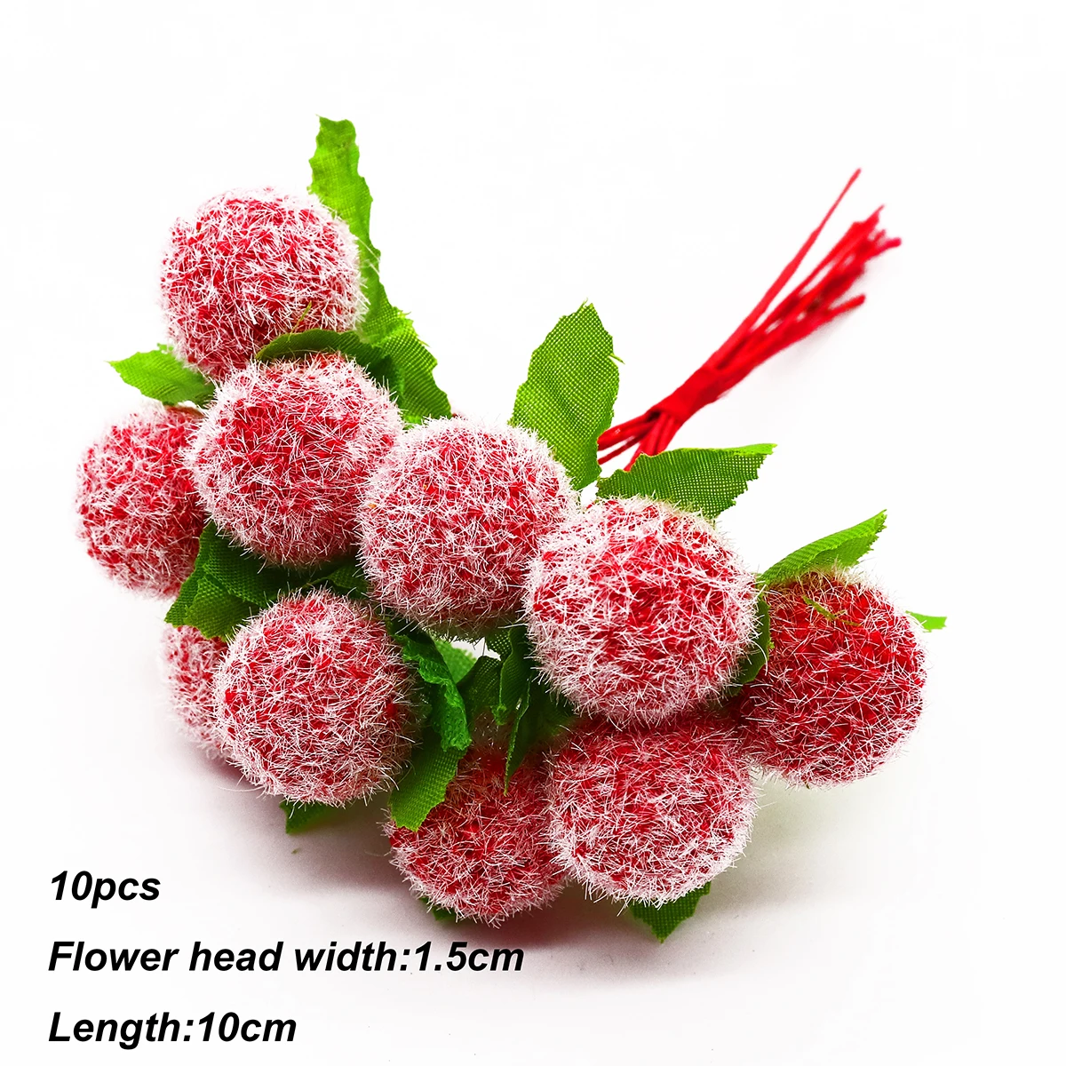 

Искусственные цветы шелковые красные