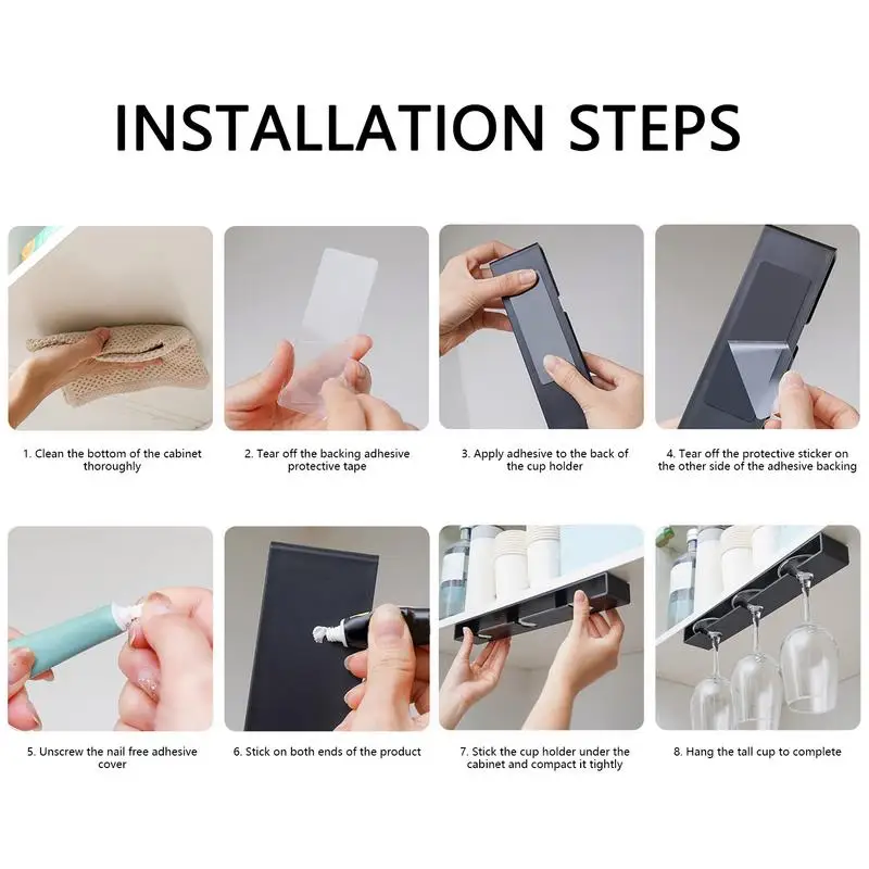 Подвесная стойка для Винных Бокалов компактный держатель высокий стеклянных