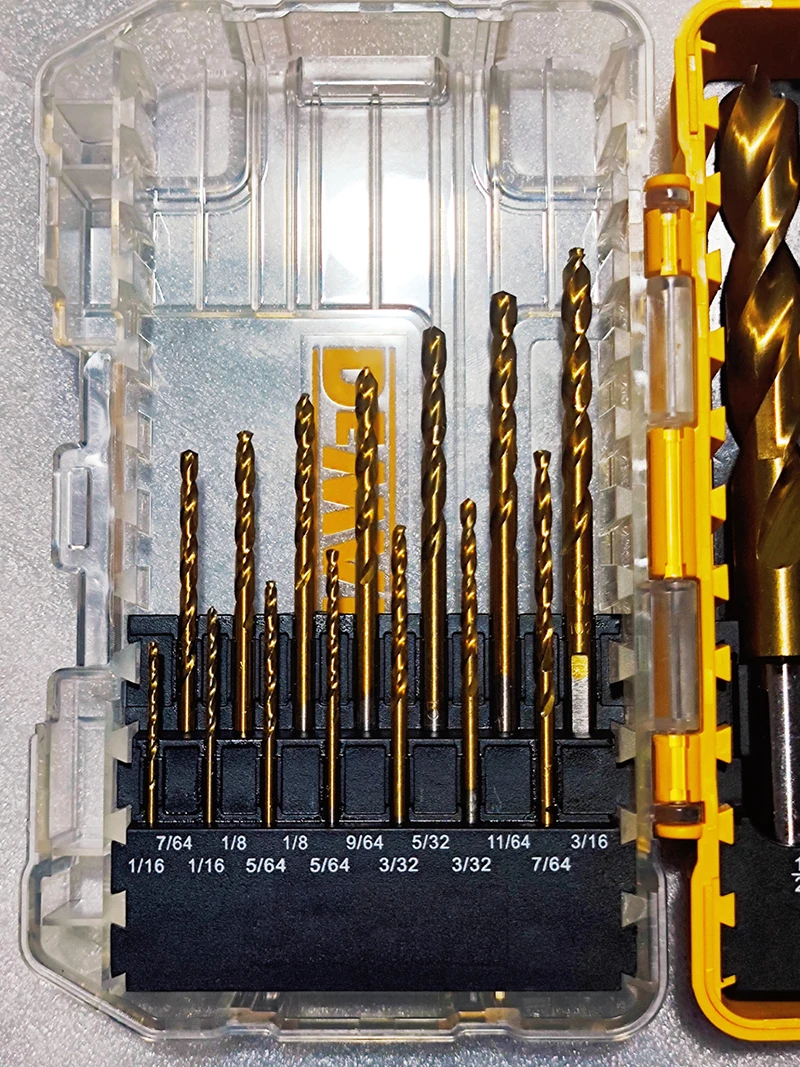 Набор титановых фрез DEWALT DW1361 пилотная точка высокопрочная электродрель