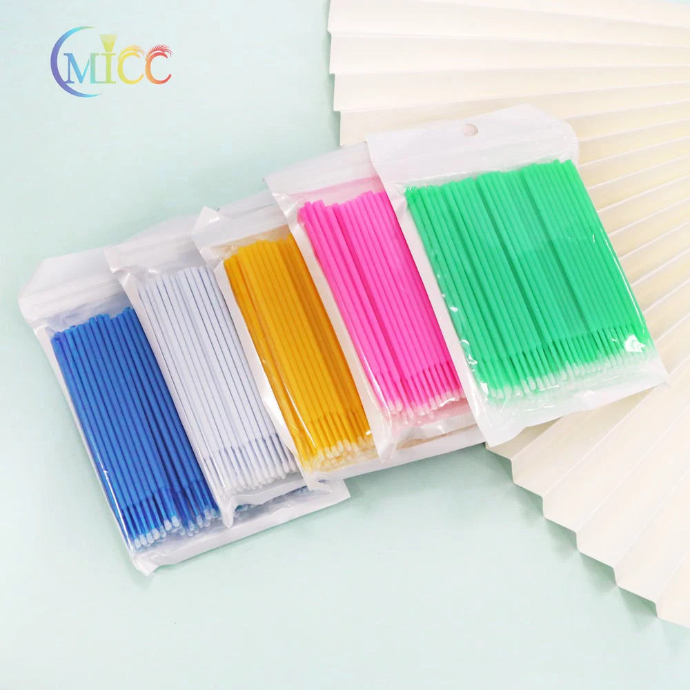 

100Pcs/Bag Disposable MicroBrush Eyelashes Extension Individual Lash Cleaning Swab Micro Brush For Makeup Tool