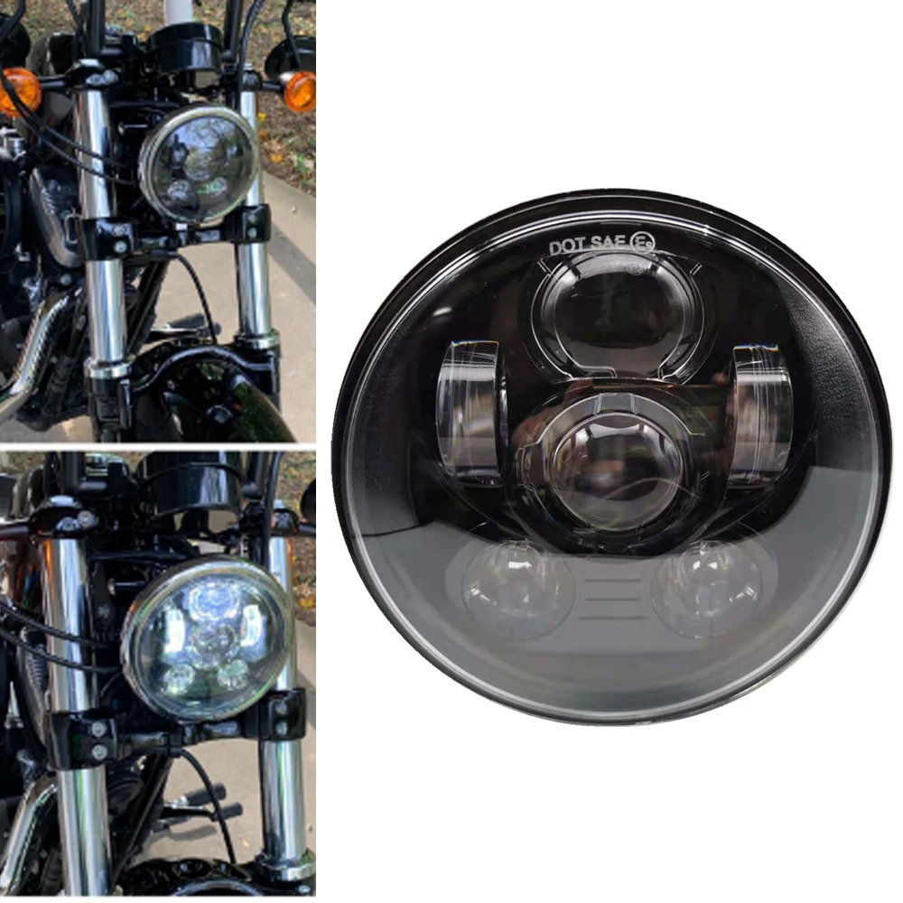 Фара мотоциклетная светодиодная для Harley Iron 5 75 48 72 XG750 Dyna 883 дюйма 5-светодиодов