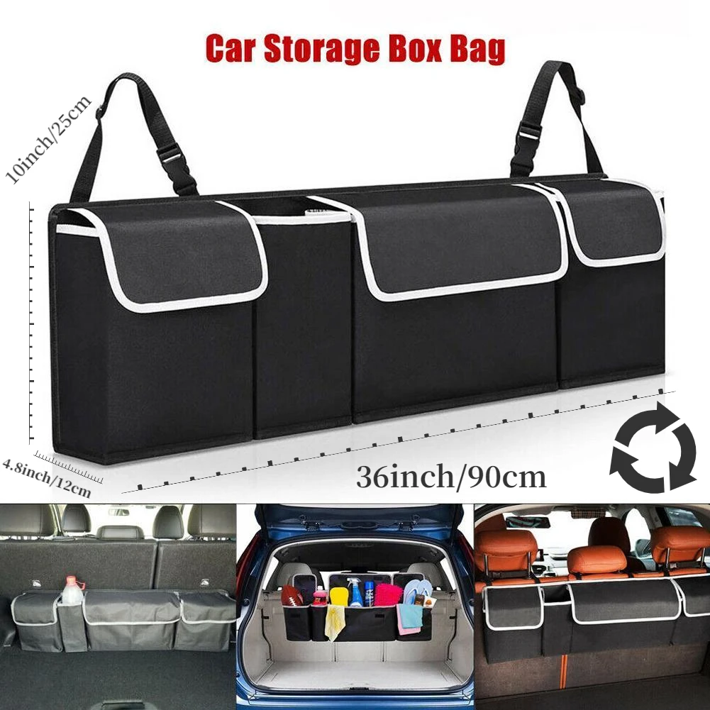 

New CarTrunk Organizer Backseat Storage Bag Multi-use Oxford Cloth Car Seat High Capacity Back Organizers Interior Accessories
