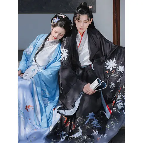 

Мужской костюм с вышивкой в китайском стиле Yourqipao, ханьфу, кардиган, куртка, кимоно большого размера, пальто, верхняя юбка, 2023