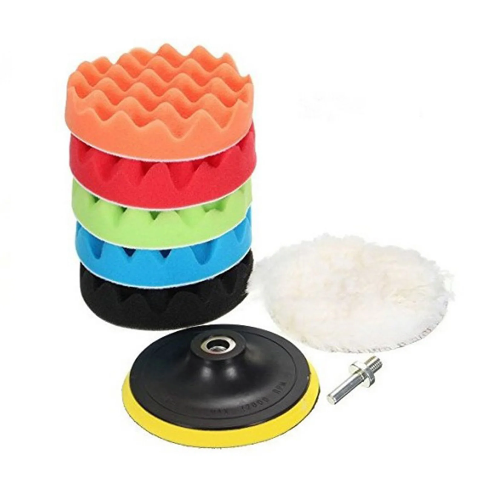 

Mini Polishing Pad 3-Inch 5PCS Mini Sponge Buffing Pads Mini Self-Adhesive Sponge Pad Set For Car Detailing Waxing Sealing Glaze
