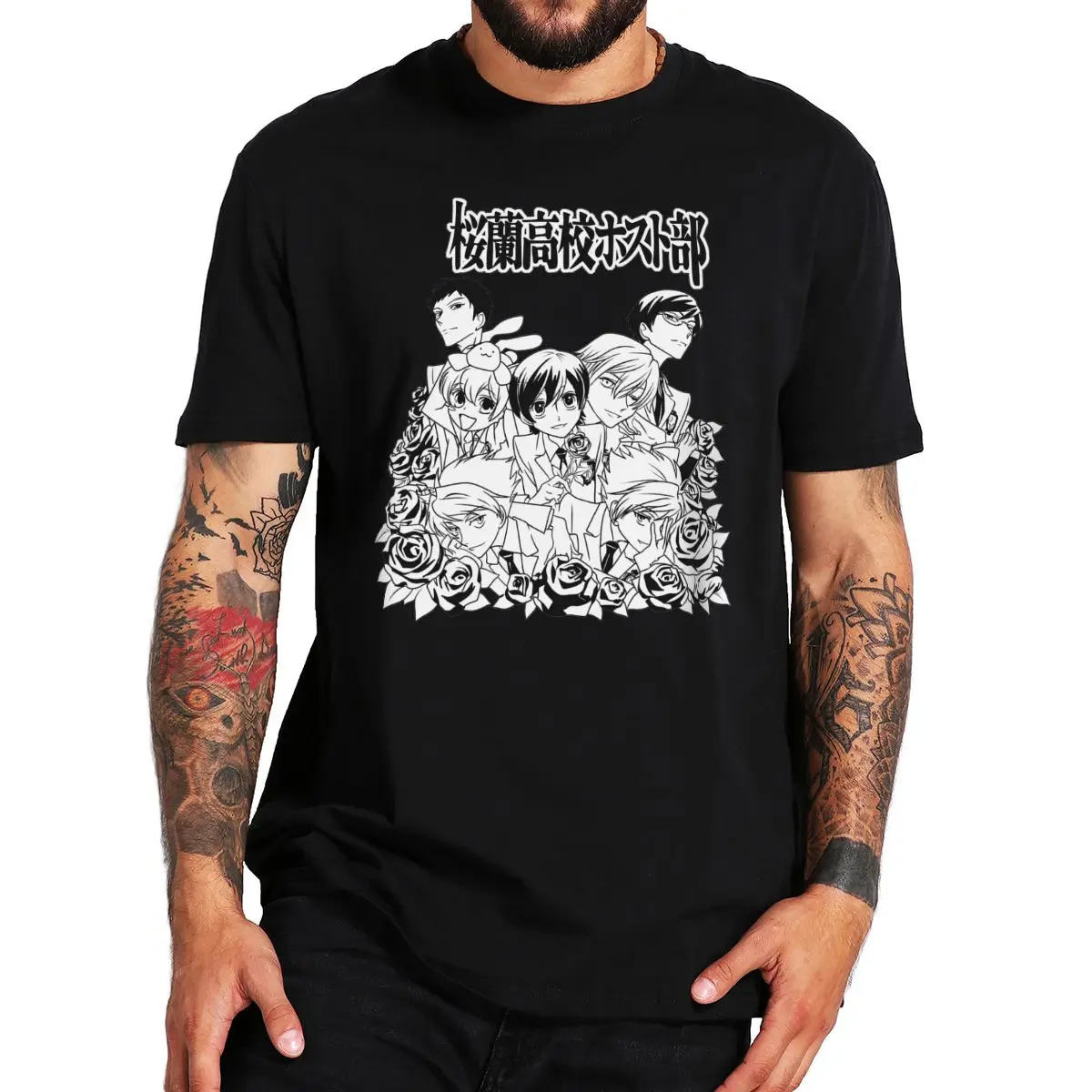 Футболка для начальной школы аниме Ouran футболка фанатов японских манги основная