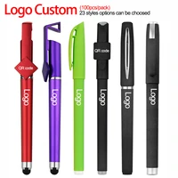 Logo Custom 100pcs pack Gel Pen Set Styles Options Office Multifunctional Phone Screen Touch Promotion Glitter Gel Pens