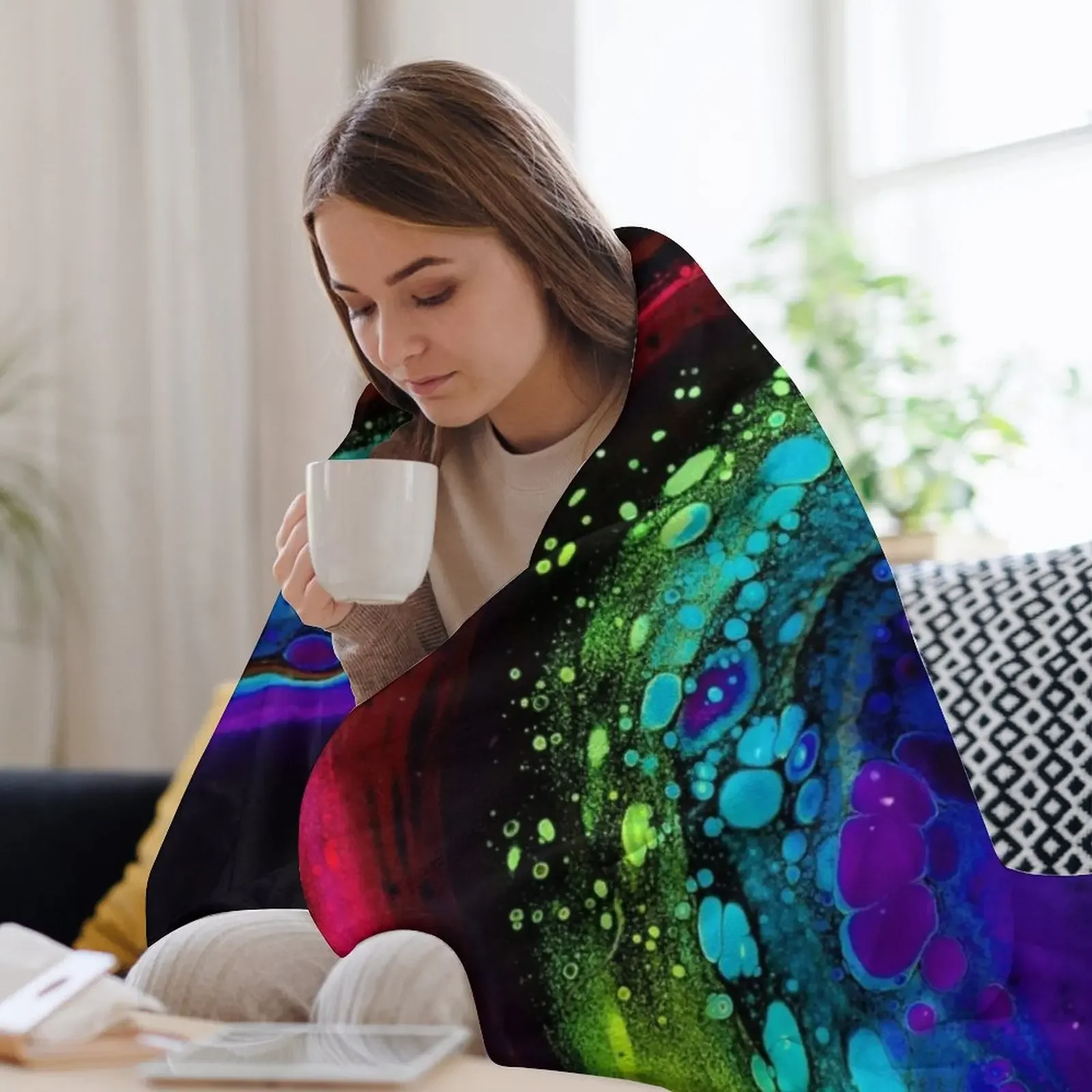 Into The Everblack Плед Кровать Модные фланелевые декоративные туристические одеяла