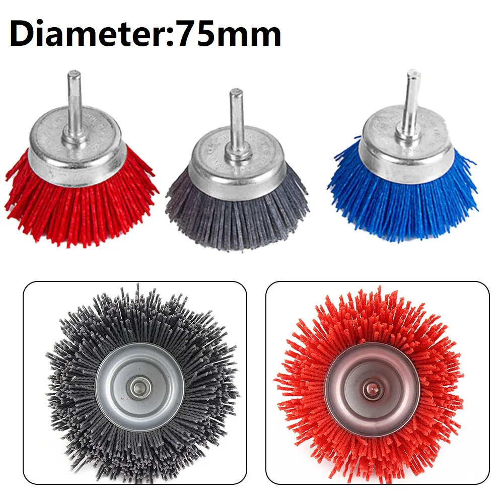 

1Pc Abrasive Wire Wheel Brush Silicon Carbide&Steel 75mm Angle Grinder Spare Tools For Surface Rust Corrosion