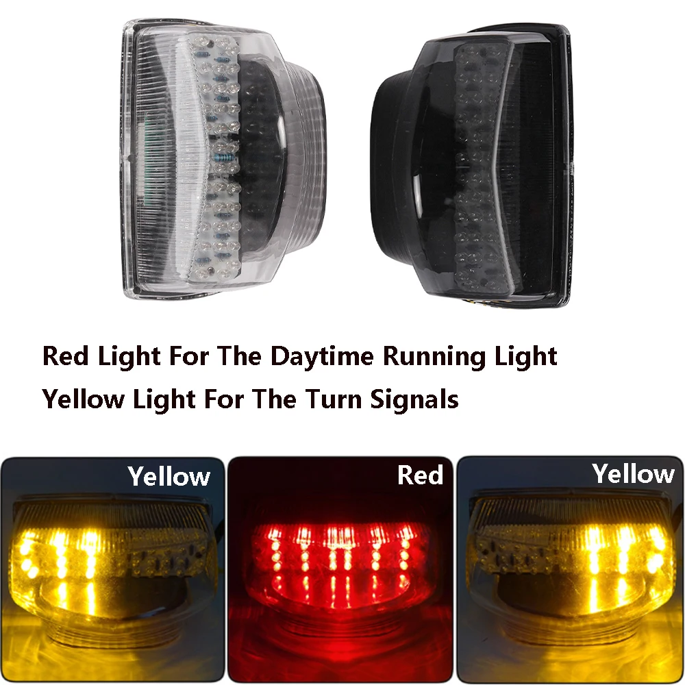 Задний фонарь мотоцикла светодиодный задний встроенные Тормозные Сигналы