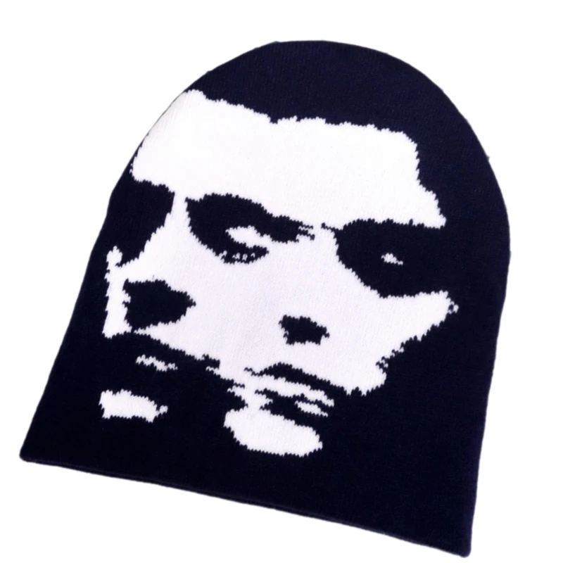 Вязаная шапка Пуловер Унисекс Шляпа Ткачество Женская для лица Теплая Кепки с