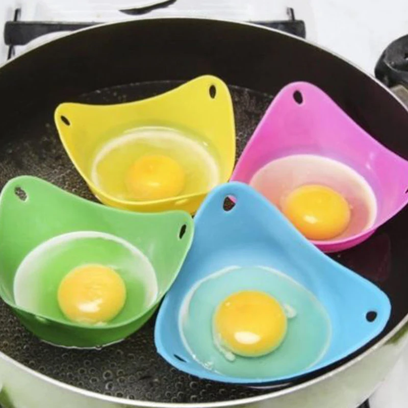 

Silicone Egg Poacher Poaching Pods Egg Mold Bowl Rings Cooker Boiler Kitchen Cooking Accessories Pancake Maker