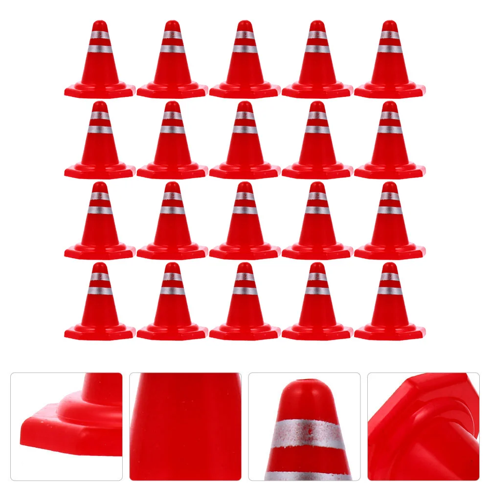 

Traffic Cones Toy Mini Cone Road Play Construction Miniature Safety Signs Pretend Orangesign Roadblock Cautionfor Table Kids