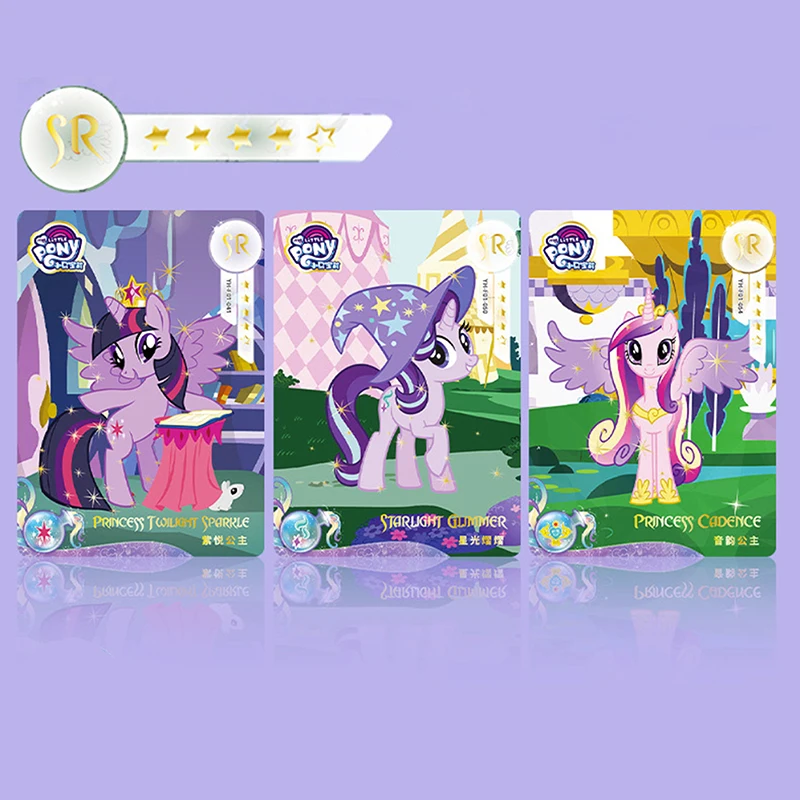My Little Pony: Friendship Is Magic Collectible Cards Board Game Original Anime Card SSP BronzingFlash Cards Toys Gifts for Kids images - 6