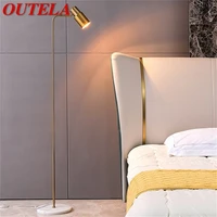 outela nordic floor lamp simple modern led standing marble lighting decorative living room study bedroom