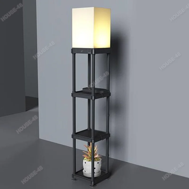 

[Flash Deal]110V E26 / E27 Retro Three-layer Shelf Floor Lamp Screw Mouth Lighting Storage[US Stock]