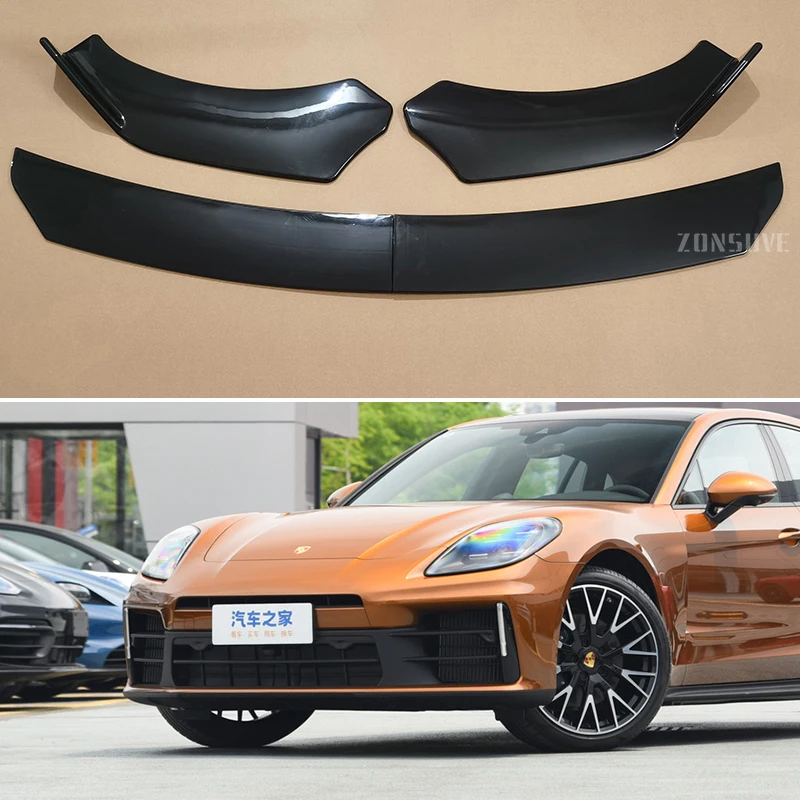 Использование для Porsche Panamera 2010-2024 года передний бампер разделитель губ спойлер