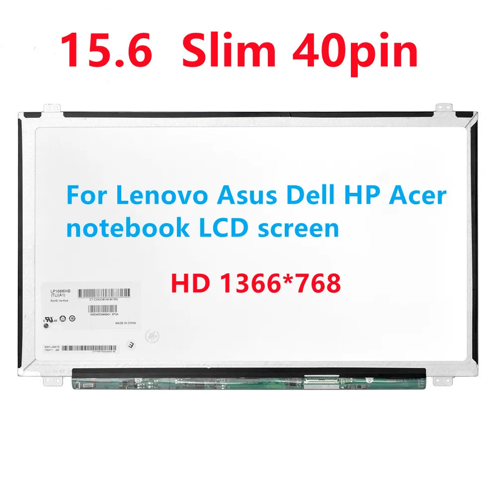 

15.6 inch Slim 40pin For Asus X502CA X550C S550C A56C S56C K550D X550V Y581C Replacement Laptop Screen