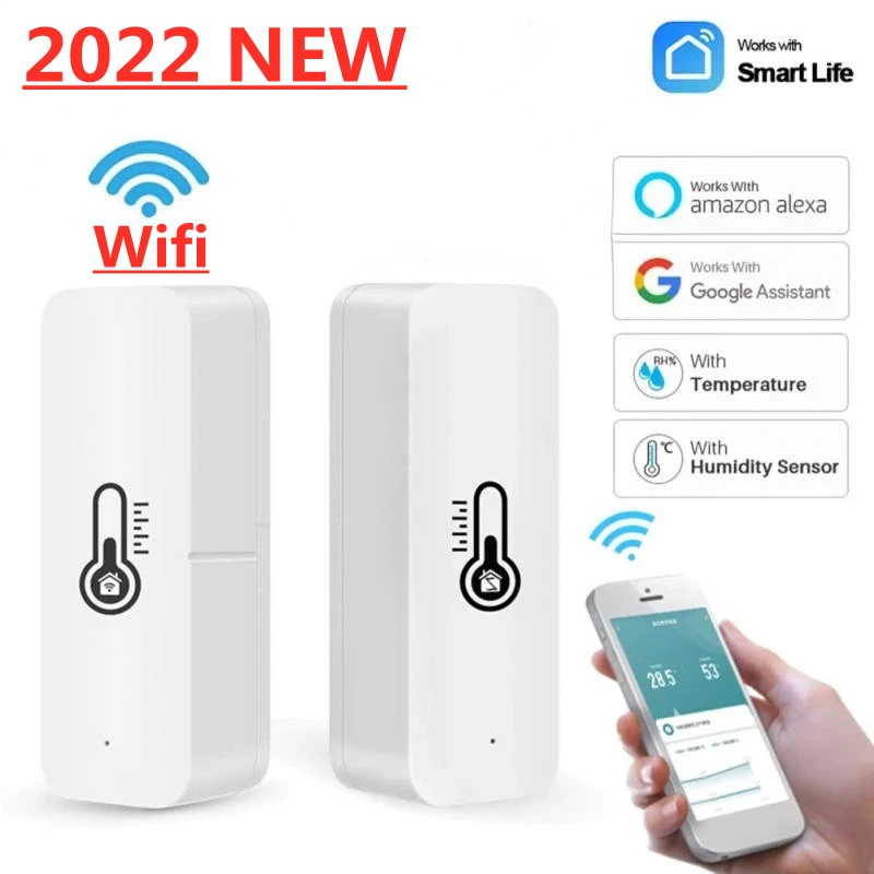 

Tuya Wifi ZigBee Smart Temperature Humidity Sensor Indoor Outdoor Hygrometer Thermometer Detector Alexa Google Home SmartLife
