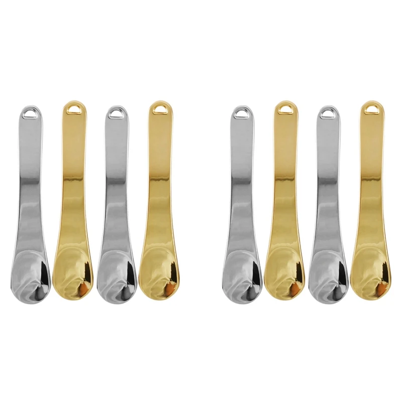 Металлический шпатель для макияжа в упаковке из 8 штук мини-ложка косметический