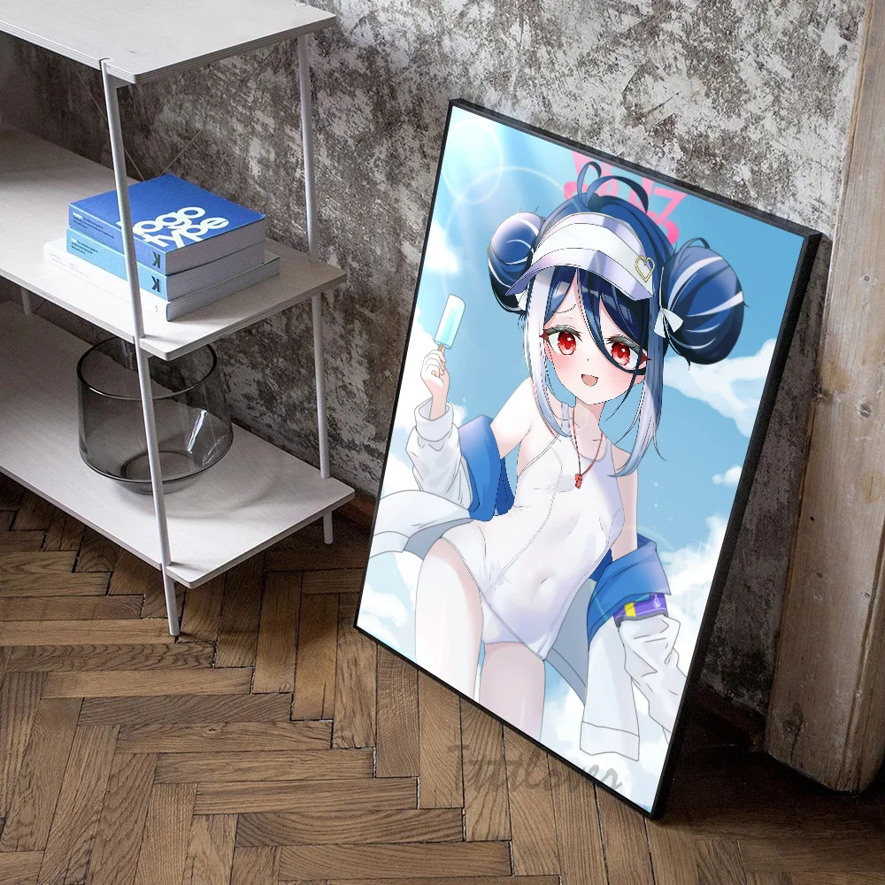 Nemugaki Фубуки аниме девушка синий архив плакат наклейки художественные настенные