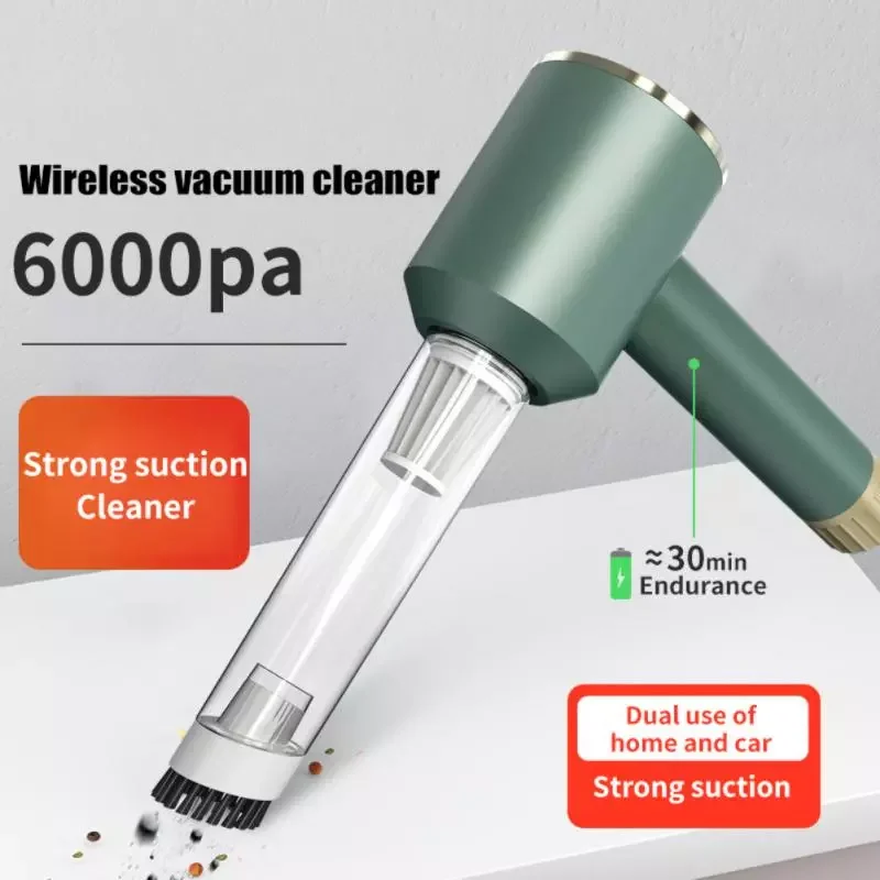 

Vehicle Mounted Vacuum Cleaner Dual Purpose Wireless Charging Handheld High- Vacuum Cleaner Cleaning Tools For Car