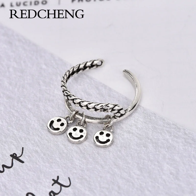 

Женское ажурное кольцо REDCHENG из серебра 925 пробы в минималистическом стиле