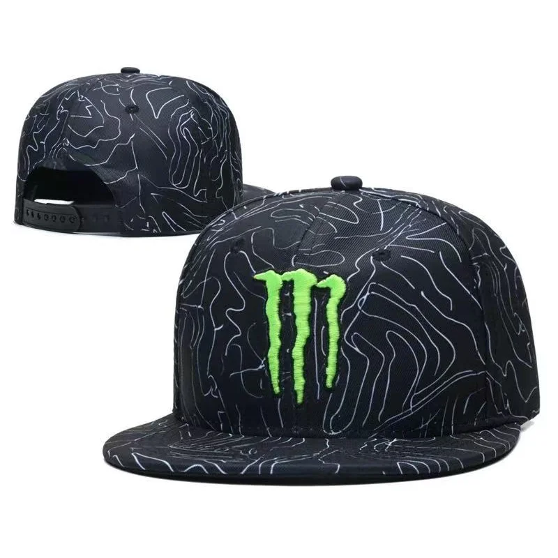 Фото Высококачественная памятная бейсболка Monster Energy 2026 для мотоциклистов с застежкой-липучкой №1