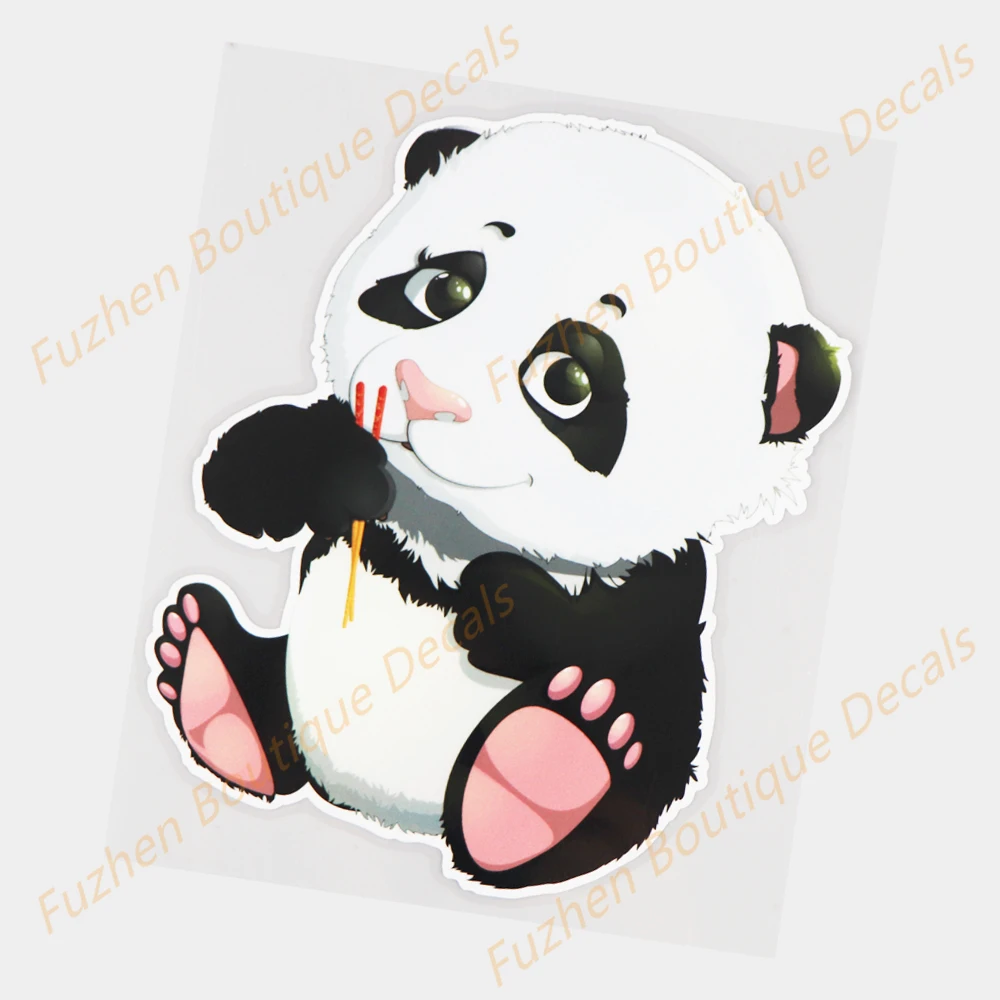 

Fuzhen Boutique Decals Exterior Accessories Cute Panda Cartoon Vinyl Decals Fashion Body Decoration Car Stickers PVC