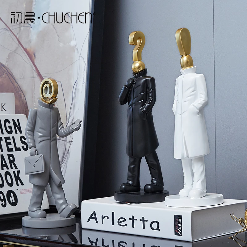 

Creative Figure Decoration Nordic Living Room Entrance TV Cabinet Decoration Soft Home Decoration Modern Wine Cabinet Crafts