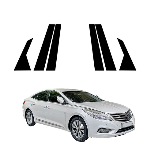 Автомобильные аксессуары для Hyundai greathg Hyundai Azera 2012 2013 2014-2017, глянцевые черные столбики двери и окна, отделка