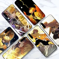 agatsuma zenitsu demon slayer anime phone case for huawei honor mate 10 20 30 40 i 9 8 pro x lite p smart 2019 y5 2018 nova 5t