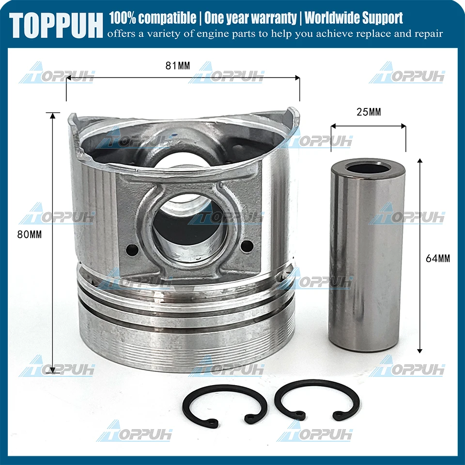 Комплект для капитального ремонта двигателя 3KR1 экскаватора Isuzu 3KR1-EA14 Hitachi EX20 EX22