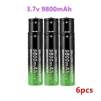 100 new 18650 battery high quality 9800mah 3 7v 18650 li ion batteries rechargeable battery for flashlight torch free shipping