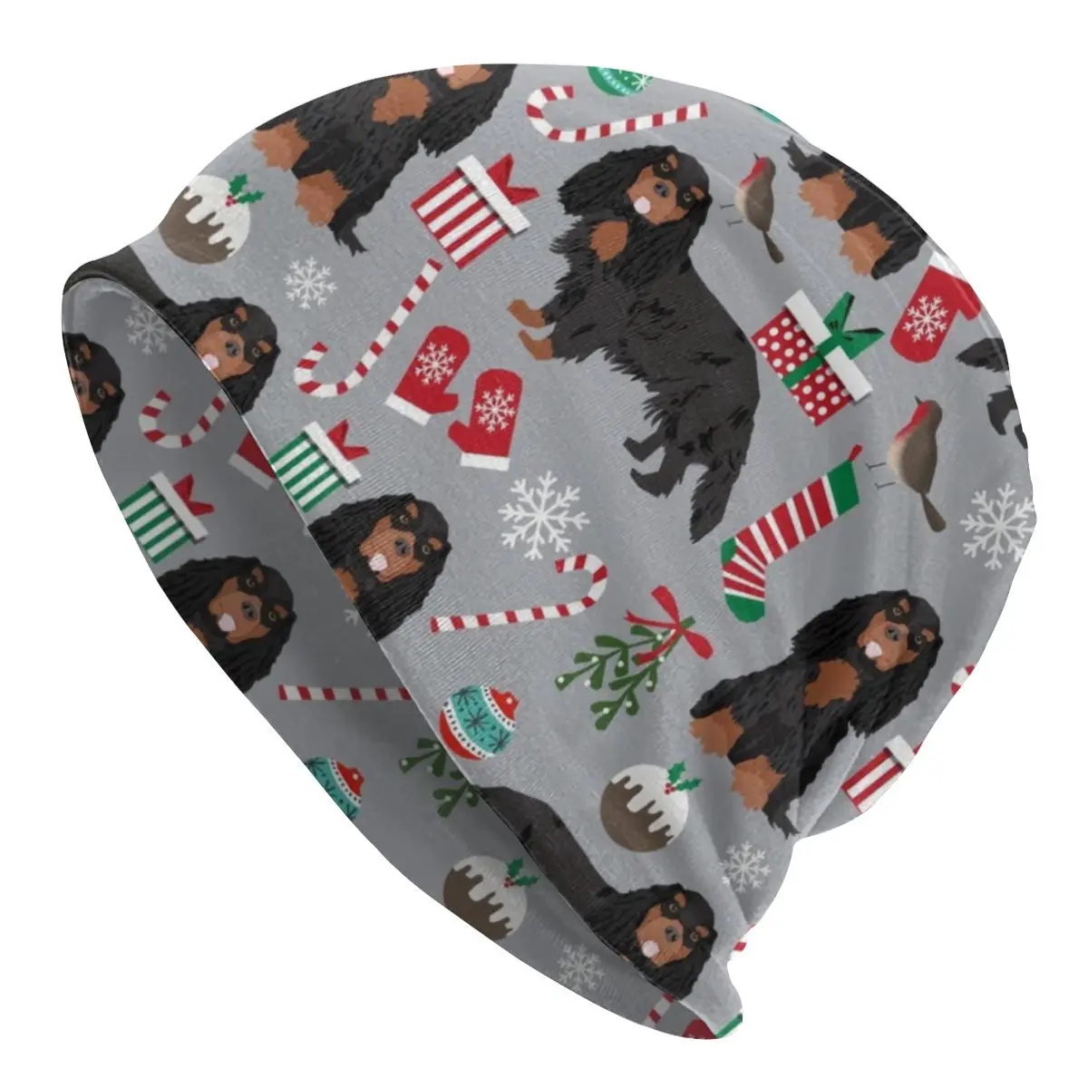 

Cavalier King Charles Spaniel Christmas Gifts Beanie Bonnet Knit Hat Men Women Fashion Pet Dog Warm Winter Skullies Beanies Cap