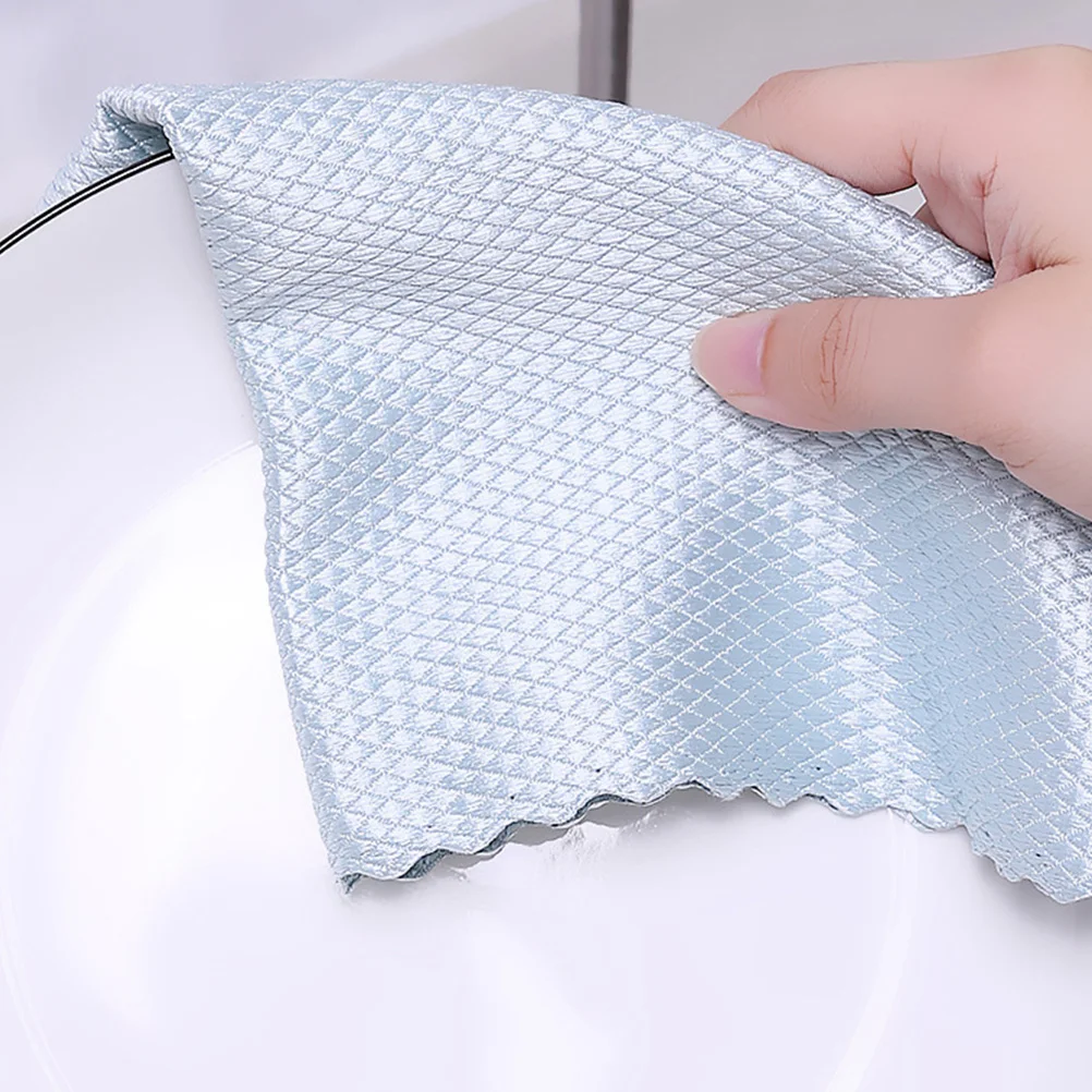 10 шт. тряпка полотенца для мытья посуды очки кухонное волокно впитывающая ткань